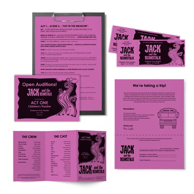 Astrobrights 8.5" x 11" Color Multipurpose Paper, 24 lbs., Planetary Purple, 500 Sheets/Ream, 10/Ream (22671/21678CT)