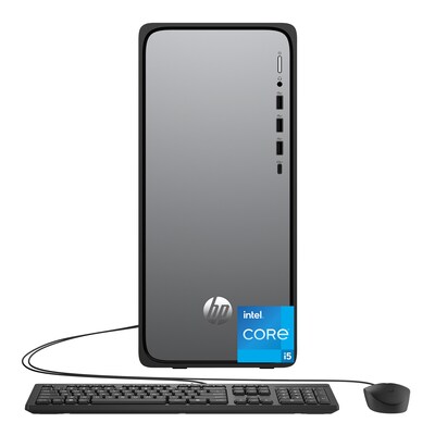 HP OmniDesk Desktop PC, Intel Core i5-14400, 8GB RAM, 256GB SSD, Windows 11 Home, Mouse and Keyboard Included (D9EM9AA#ABA)