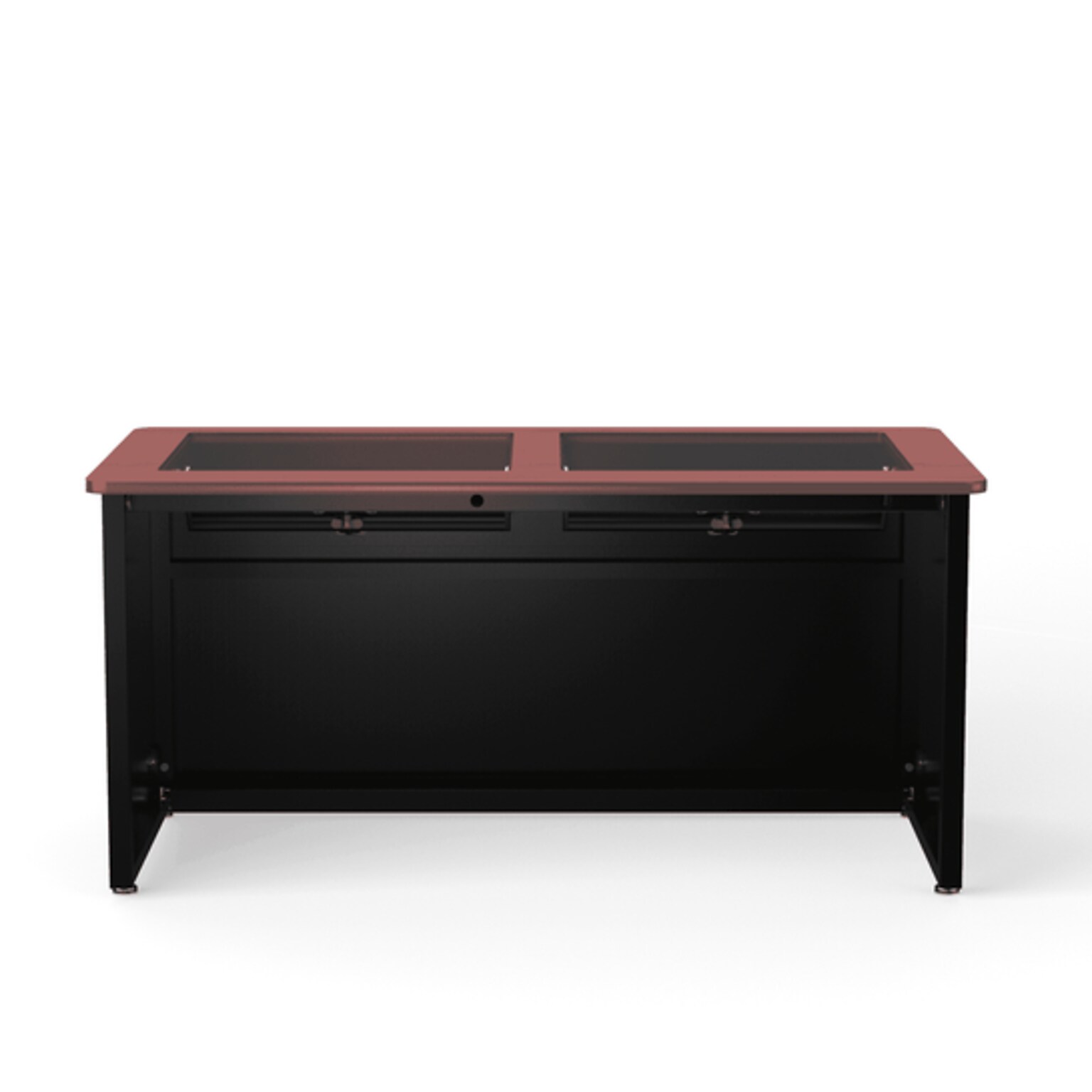 VersaDesk 60W Downview Computer Desk, Cherry/Black (DV6030-BC)