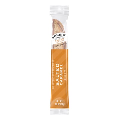 Nonni’s Salted Caramel Italian Biscotti Cookies, 5 oz., 25 Cookies/Box (NSD97670)
