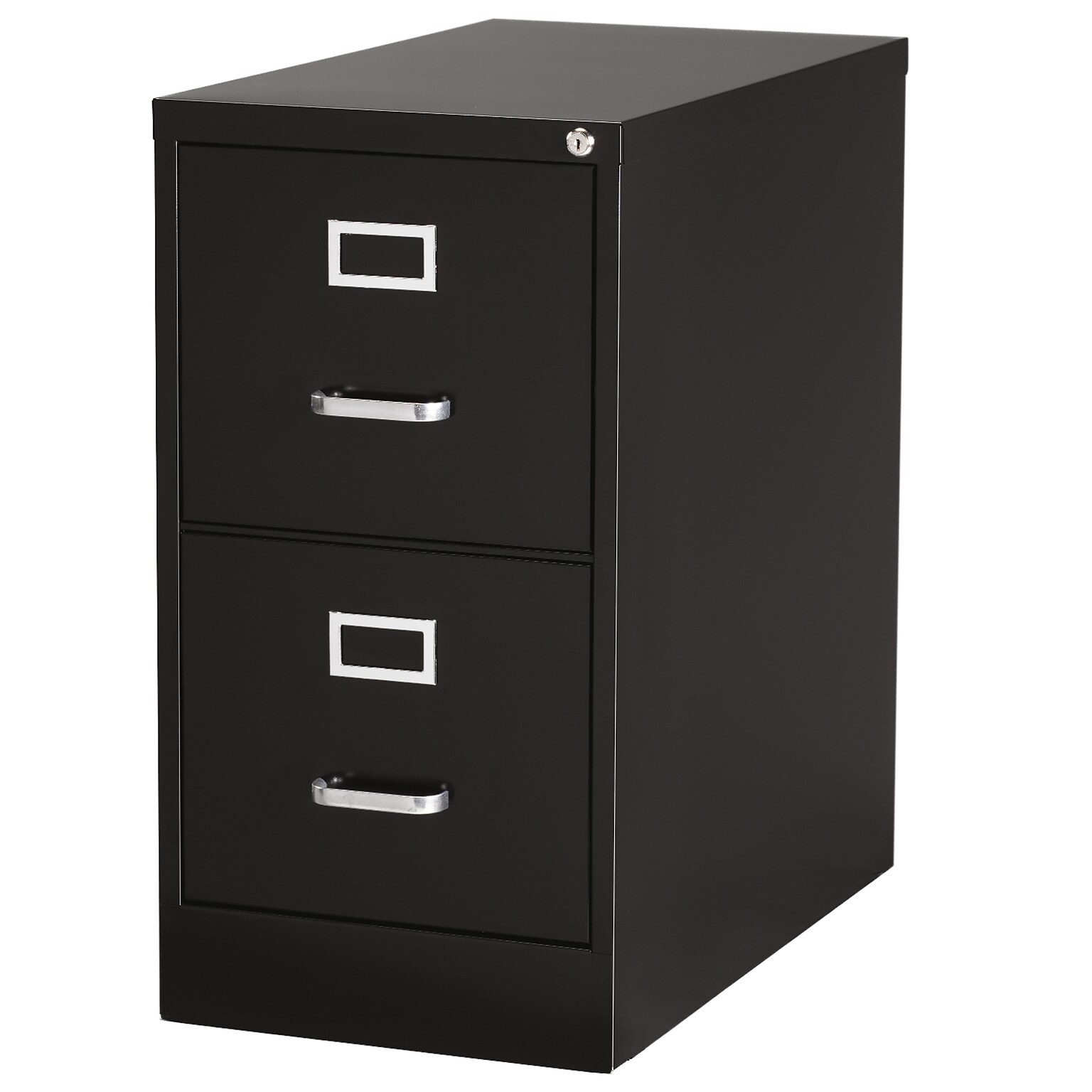 Quill Brand® 2-Drawer Vertical File Cabinet, Locking, Letter, Black, 26.5D (28882D)
