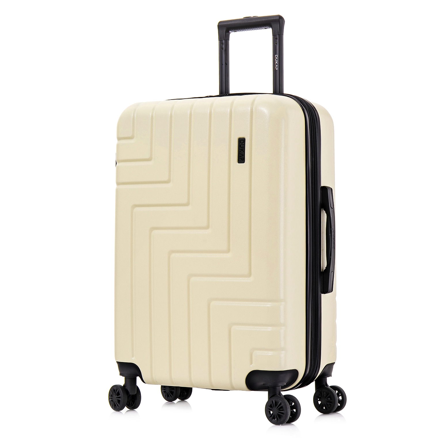 DUKAP Zahav 25.78 Hardside Suitcase, 4-Wheeled Spinner, TSA Checkpoint Friendly, Sand (DKZAH00M-SAN)