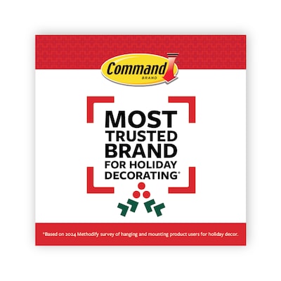 Command Medium Hanging Strips, 10 lb., White, 12/Pack (17204-12ES)