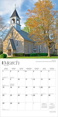 2026 BrownTrout Hoosier State Indiana Places 12" x 12" Monthly Wall Calendar (9798330703661)
