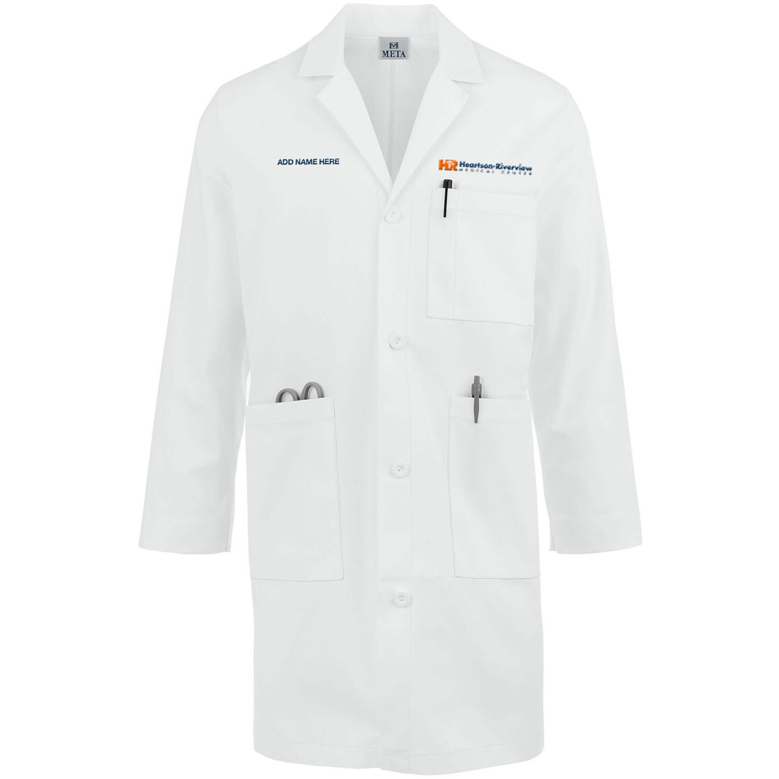 MENS FIVE POCKET FULL LENGTH LONG LAB COAT