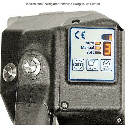 Global Industrial Battery Operated Polyester Strapping Tool For 1/2" Strap Width (412657)