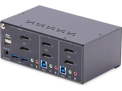StarTech P2DD46A2-KVM-SWITCH USB DisplayPort 2-Port Dual-Monitor KVM Switch