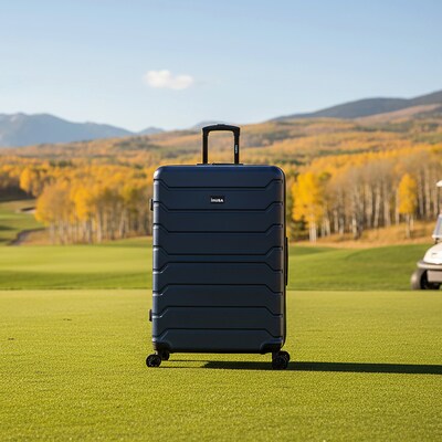 InUSA Trend 34.05" Hardside Suitcase, 4-Wheeled Spinner, TSA Checkpoint Friendly, Blue (IUTRE00XL-BLU)