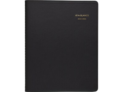 2023-2024 AT-A-GLANCE 7 x 8.75 Academic Weekly Appointment Book Planner, Black (70-958-05-24)