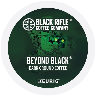 Black Rifle Coffee Company Beyond Black Coffee Keurig® K-Cup® Pods, Dark Roast, 88/Carton (5000384045CT)