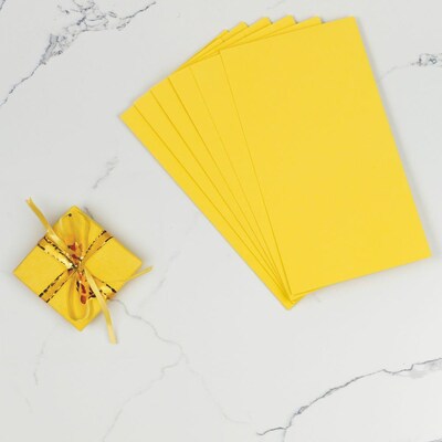 JAM Paper Gift Wrap, 25' x 0.1", Yellow, 6/Pack (2770135262YE)