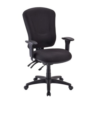 Lorell Contoured Managerial Task Chair, 26.8W x 26D x 51H, Black (LLR66153)