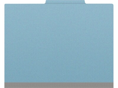 Medical Arts Press Pressboard Classification Folder, 2-Dividers, 2 Expansion, Letter Size, Blue, 10/Box (DV-T42-26-3BLU-PKT)
