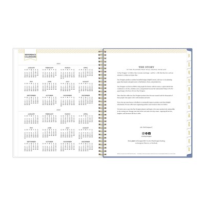 2025-2026 Day Designer for Blue Sky Flutter 8.5" x 11" Academic Year Weekly & Monthly Planner, Plastic Cover (136685-A26)