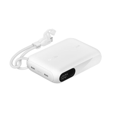 Belkin BoostCharge Power Bank, 20W, White (BPB027FQWH)