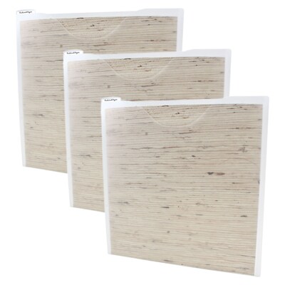 Storage Studios Plastic File Jacket, 13.5" x 14.5", White, 9/Bundle (AVTCH92602-3)