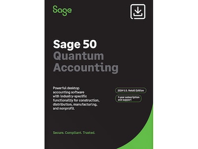 Sage 50 Quantum Accounting 2024 for 1 User, Windows, Download (SAG303800V040)