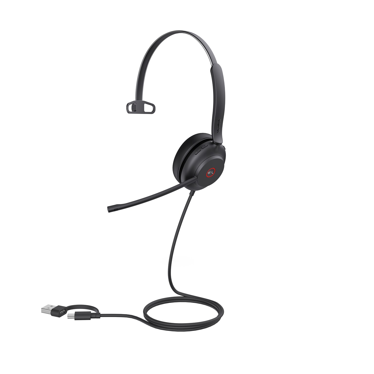 Yealink UH37 Wired USB Noise Cancelling Mono On-Ear USB C/A MT certified