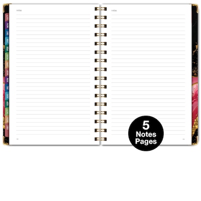 2027 Excello Brands 6" x 8" Weekly & Monthly Standard Planner, Paperboard Cover, Sugar Skull (FSHN-CY27-58-55)