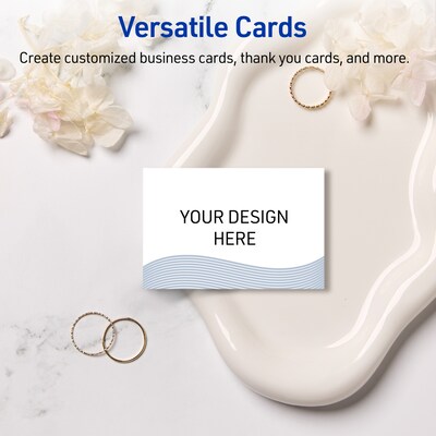 Avery Business Cards, 2" x 3.5", Matte White, 80/Pack (19479399538)
