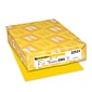 Astrobrights Colored Paper, 24 lbs., 8.5" x 11", Solar Yellow, 500 Sheets/Ream (22531)