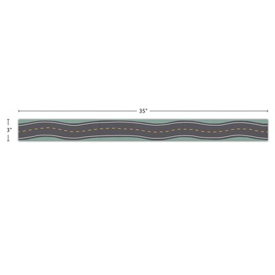 Teacher Created Resources Straight Border Trim, 3" x 2.92', Road Trip, 12/Pack, 6 Packs/Bundle (TCR9241-6)