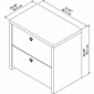 Bush Business Furniture Echo Lateral File Cabinet, Gray Sand (KI60202-03)