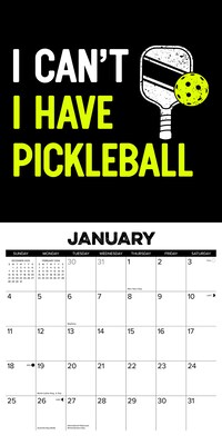 2026 Willow Creek Pickleball 12" x 12" Monthly Wall Calendar (52372)