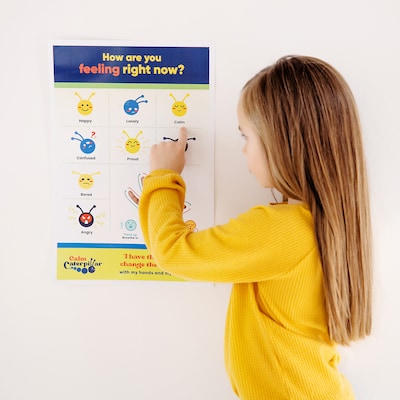 The Calm Caterpillar Calm Caterpillar Feelings & Emotions Chart For Kids & Toddlers (CCJ2020070101)