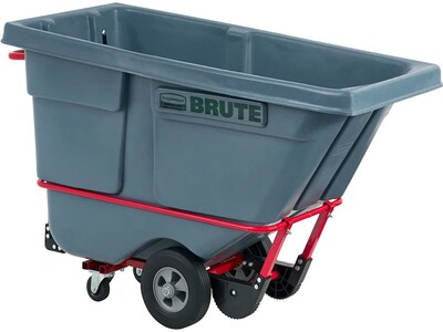 Rubbermaid Brute Standard-Duty Tilt Truck, 0.5 Cu. Yd., Gray (2192466)