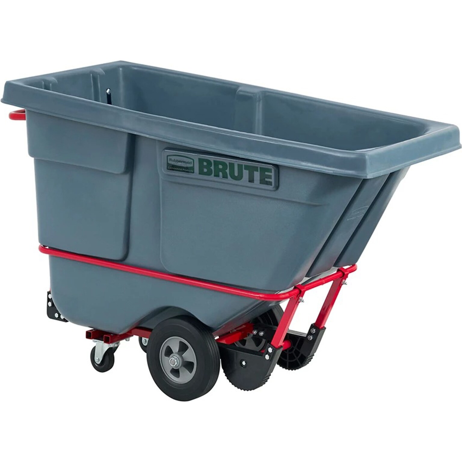 Rubbermaid Brute Standard-Duty Tilt Truck, 0.5 Cu. Yd., Gray (2192466)