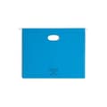 Smead Hanging File Folders, 1/5-Cut Adjustable Tab, Letter Size, 3 Expansion, Sky Blue, 25/Box (642