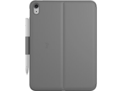 Logitech Slim Folio 10.9" Keyboard Case for iPad 10th Generation Tablet, Oxford Gray (920-011368)