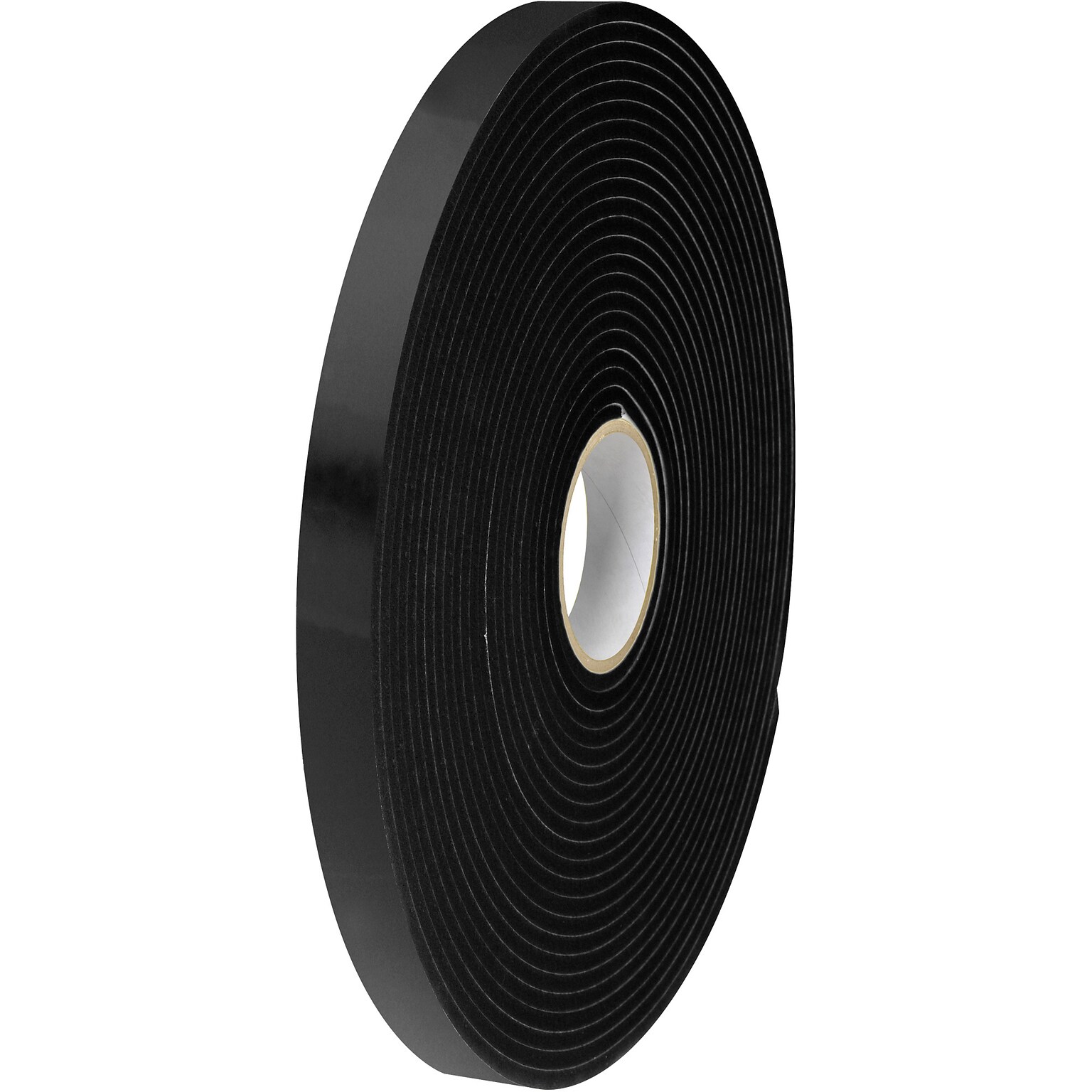 Tape Logic Indoor Foam Double-Sided Mounting Tape, 0.5 x 36 yds., Black, 2/Carton (T9541162PK)