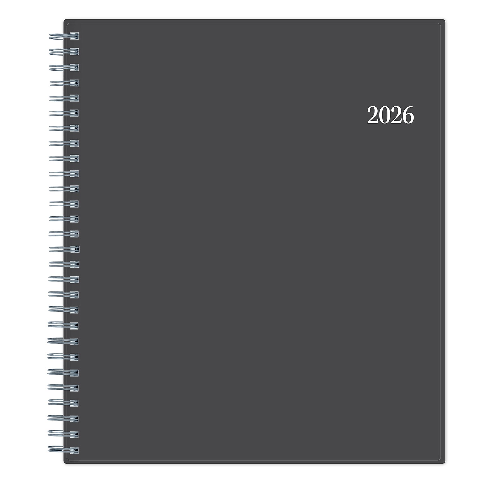 2026 Blue Sky Passages 8 x 10 Calendar Year Monthly Planner, Plastic Cover, Gray (100011-26)