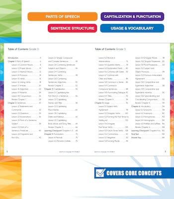Carson-Dellosa Spectrum Language Arts Workbook, Grade 3