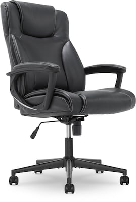 Serta Bonded Leather Executive Chair, Black (CHR200097)