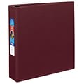 Avery Heavy Duty 2 3-Ring Non-View Binders, One Touch EZD Ring, Maroon (79-362)