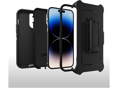 OtterBox Defender Series Black Rugged Case for iPhone 14 Pro Max (77-88390)