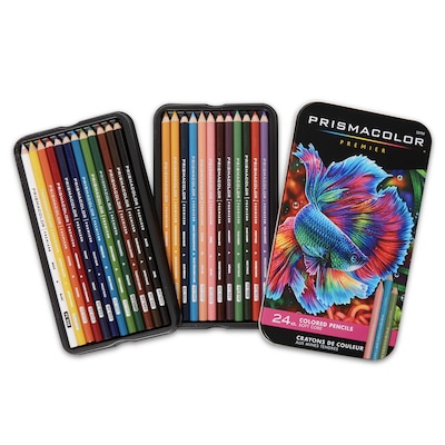 Prismacolor Premier Colored Pencils, Assorted Colors, 24/Box (3597THT)