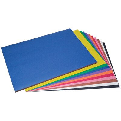 Prang 18 x 24 Construction Paper, Assorted Colors, 50 Sheets/Pack (P6517-0001)