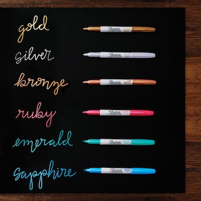 Sharpie Permanent Markers, Fine Point, Assorted Colors, 24/Pack, (2097499)
