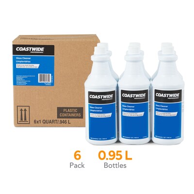 Coastwide Professional Glass Cleaner Ready-To-Use, 0.95L, 6/CT (CW111032-A)