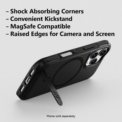 SaharaCase Venture Series MagSafe Compatible Phone Case for iPhone Air, Shock Absorbing, Scorpion Black (CP00950)