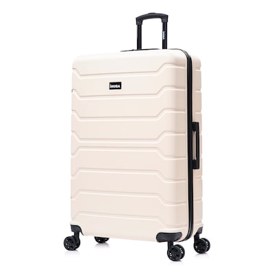 InUSA Trend 34.05 Hardside Suitcase, 4-Wheeled Spinner, TSA Checkpoint Friendly, Sand (IUTRE00XL-SAN)