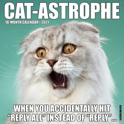 2027 Willow Creek Cat-astrophe 12 x 12 Monthly Wall Calendar, Assorted Colors (59555)