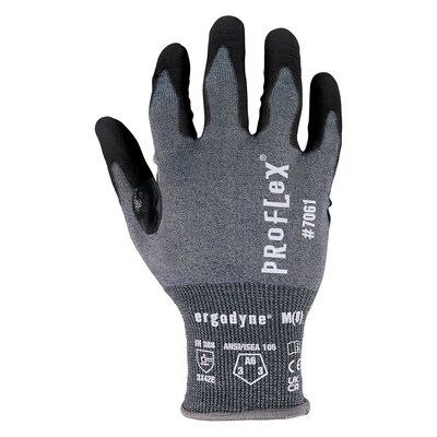 ProFlex 7061 Cut-Resistant PU Coated Gloves, XL, 21 Gauge, A6 Cut Level, Blue, Pair (10325)