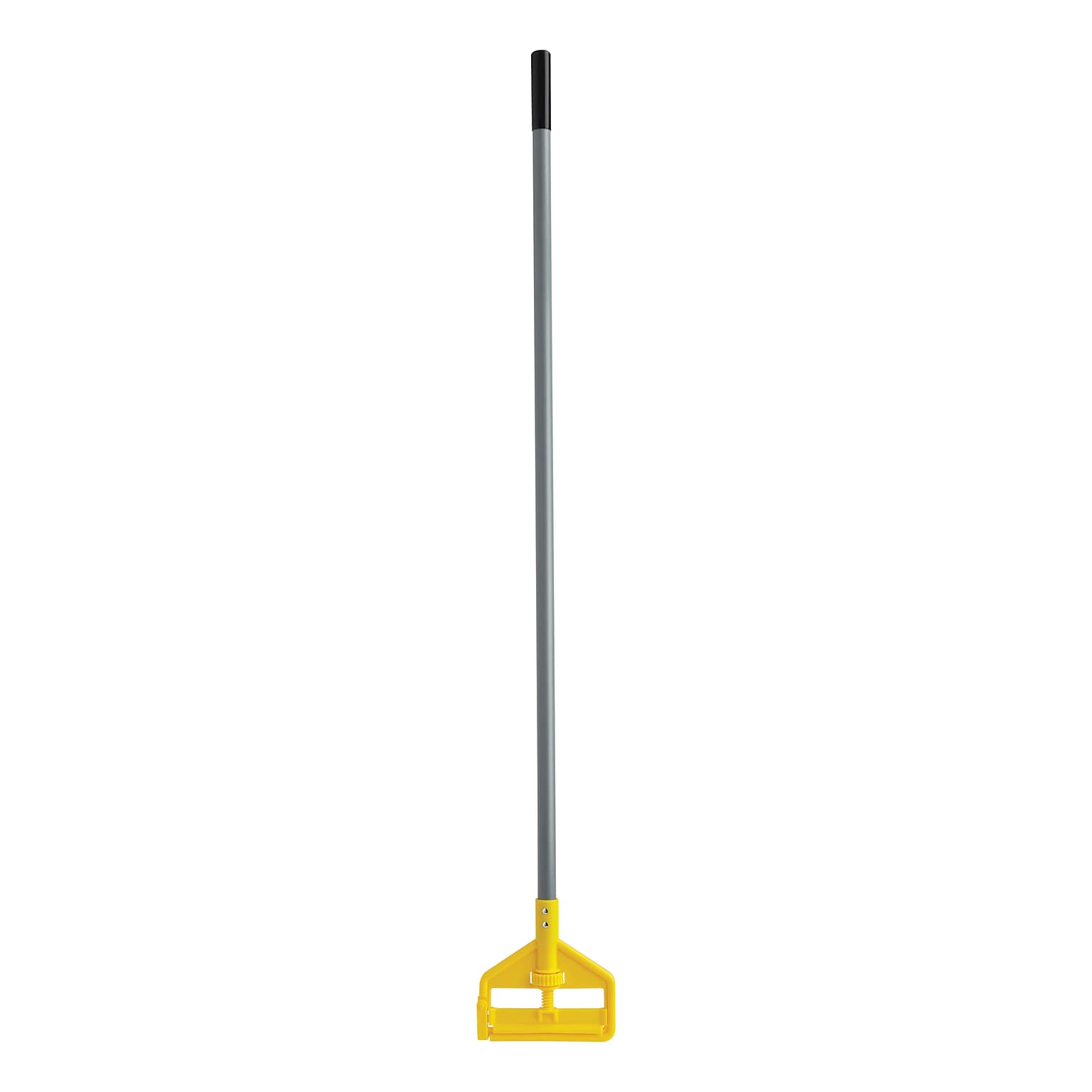 Rubbermaid 54 Fiberglass Wet Mop Handle, Gray/Yellow (FGH145000000)