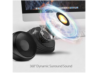 Adesso Xtream S4 Computer Speaker System, Black (XTREAM S4)