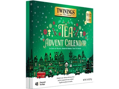 Twinings Tea Advent Calendar Assorted Tea Bags, 48/Box (F18323)